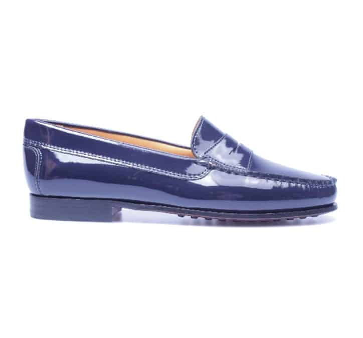 Antonio Paolo – 471 – Donkerblauw lakleer mocassins