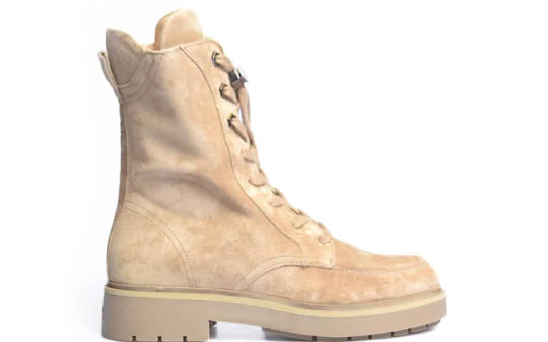 Via vai – 57004 Beige suède veterboot