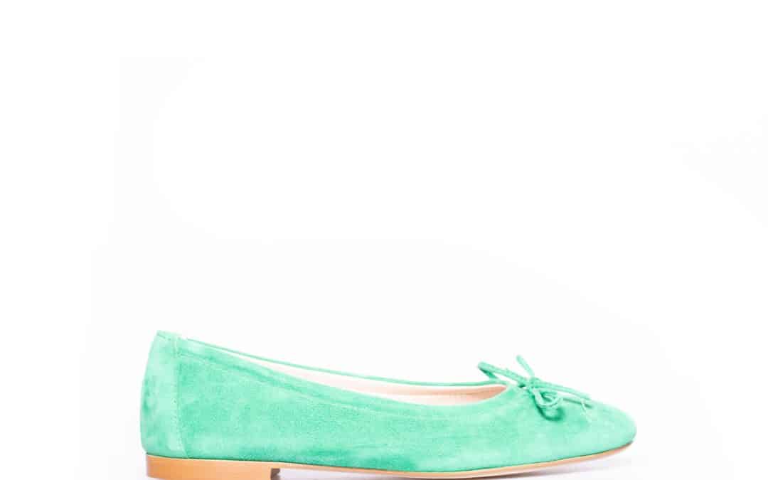 Antonio Paolo – Elias groen suede ballerina