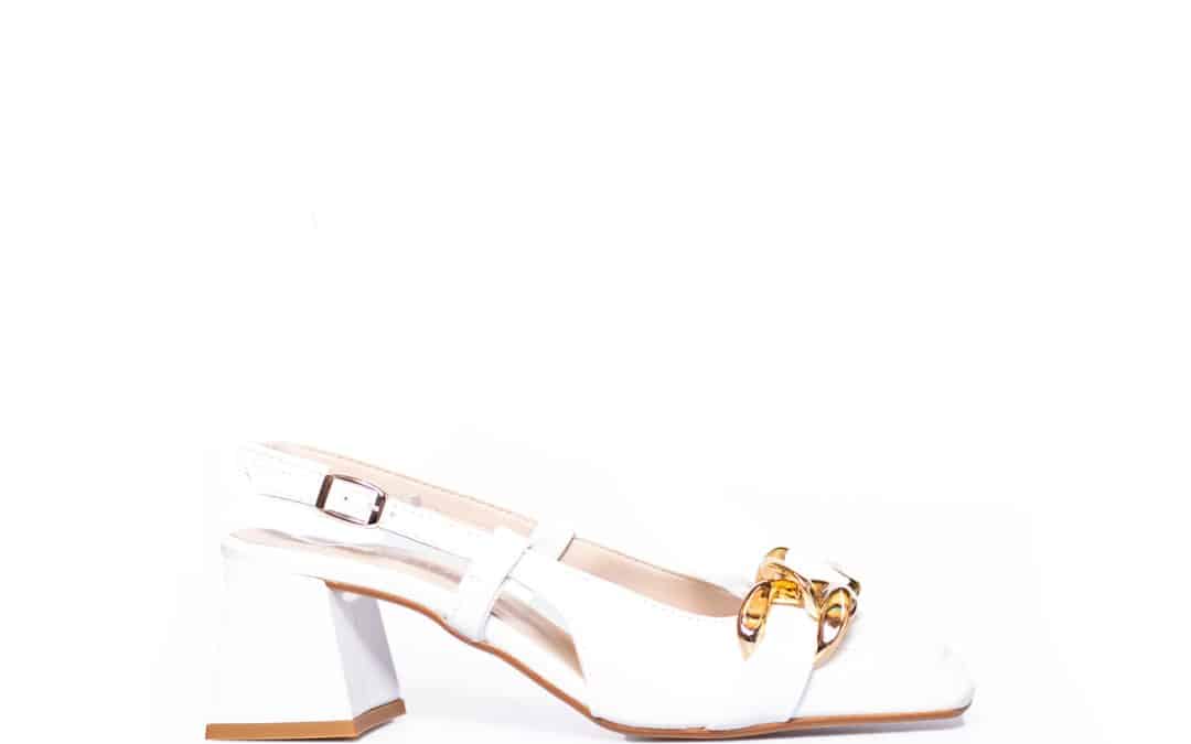 Antonio Paolo – Adil wit leer slingback pump