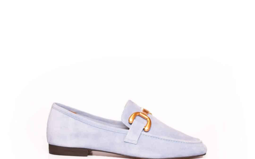 Bibi Lou – 571Z30VK – Blue suede loafer
