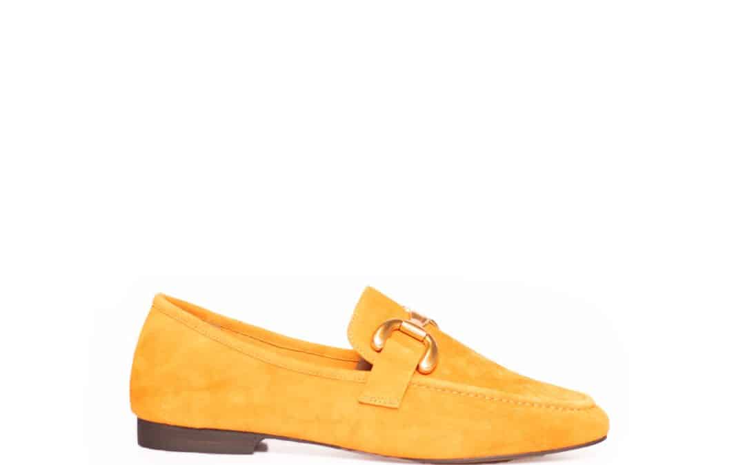 Bibi Lou – 571Z30VK – Mandarina suede loafer