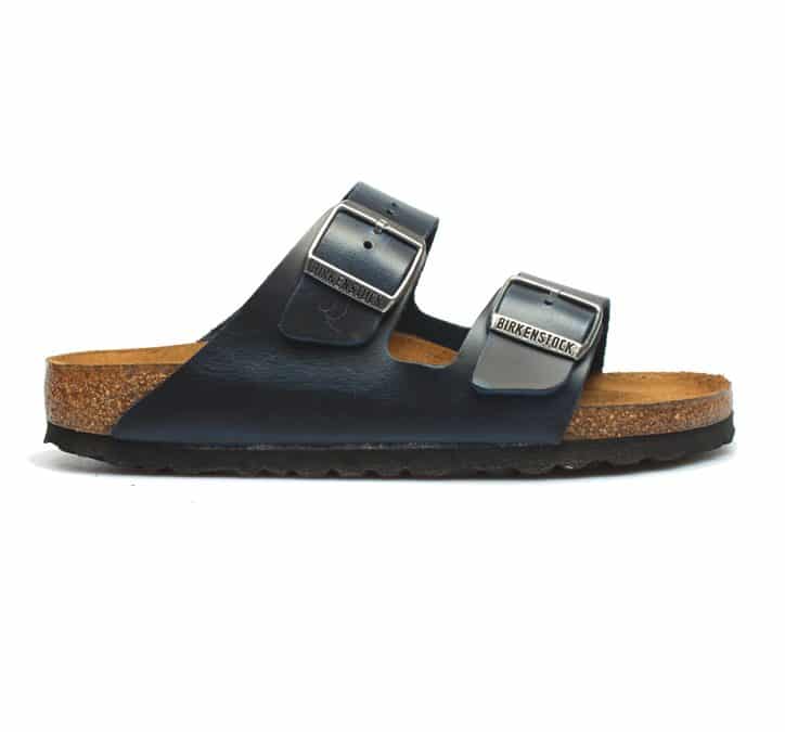 Birkenstock – Arizona – Blauw leer slippers