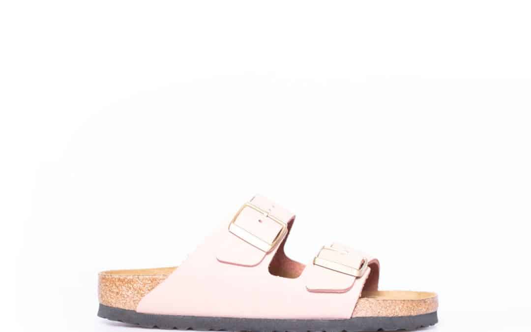 Birkenstock – Arizona Oud roze nubuck slipper