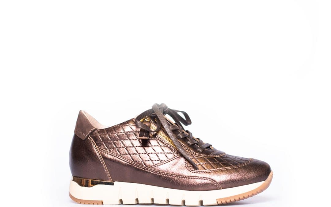 DL Sport – 5427 Bruin brons leer sneaker
