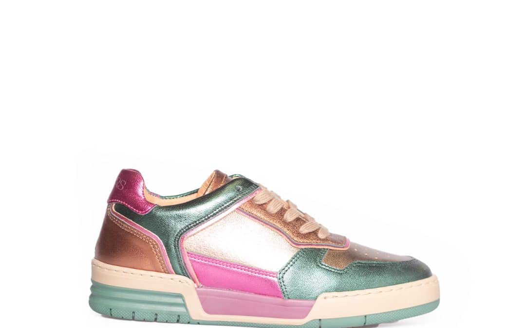 DWRS Label – Rugby Groen metallic combi sneaker