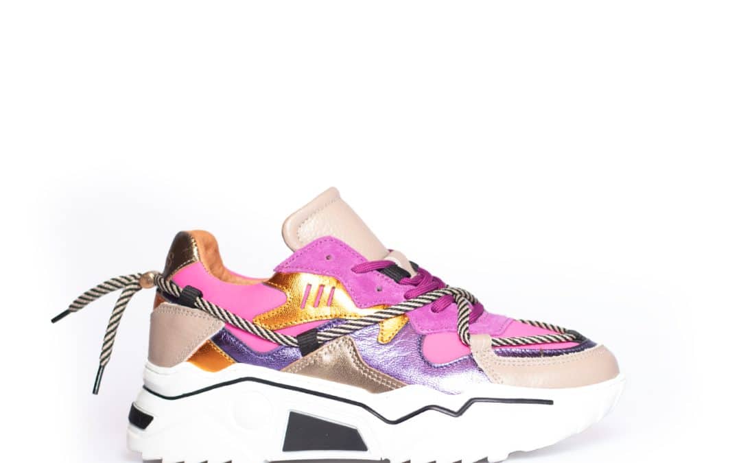 DWRS Label – Jupiter Fuchsia purple combi sneaker