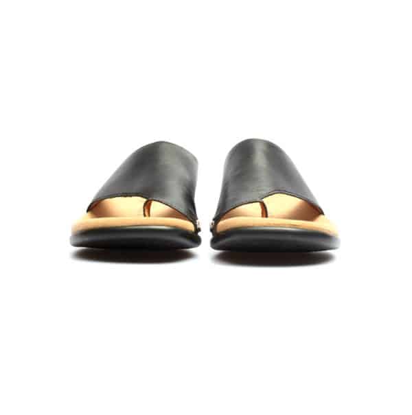 Gabor - 03.700.27 - Zwart leren teenslipper - Afbeelding 3