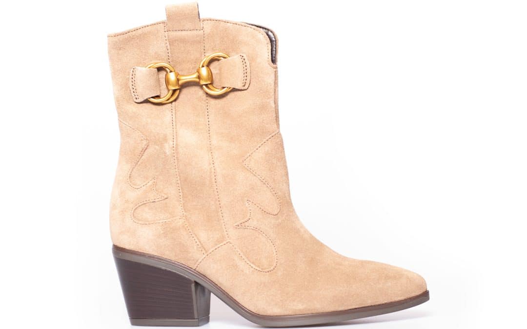 Gabor 36.694.34 Beige zand suede enkellaars