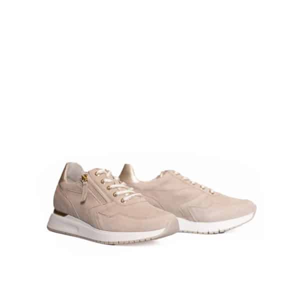 Gabor 26.448.33 - Beige suede sneaker - Afbeelding 2