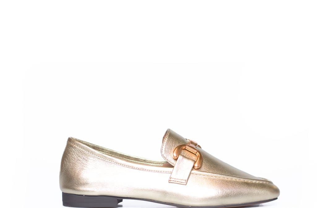Bibi Lou – 571Z41VK – Goud leer loafer