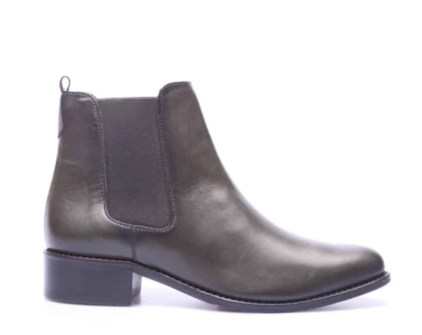 Pinto di Blu – 78545 – Donkergroen leer chelsea enkellaars