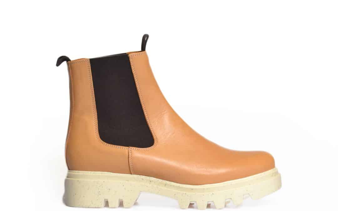 Kanna – 21552 Camel leer Chelsea Boot
