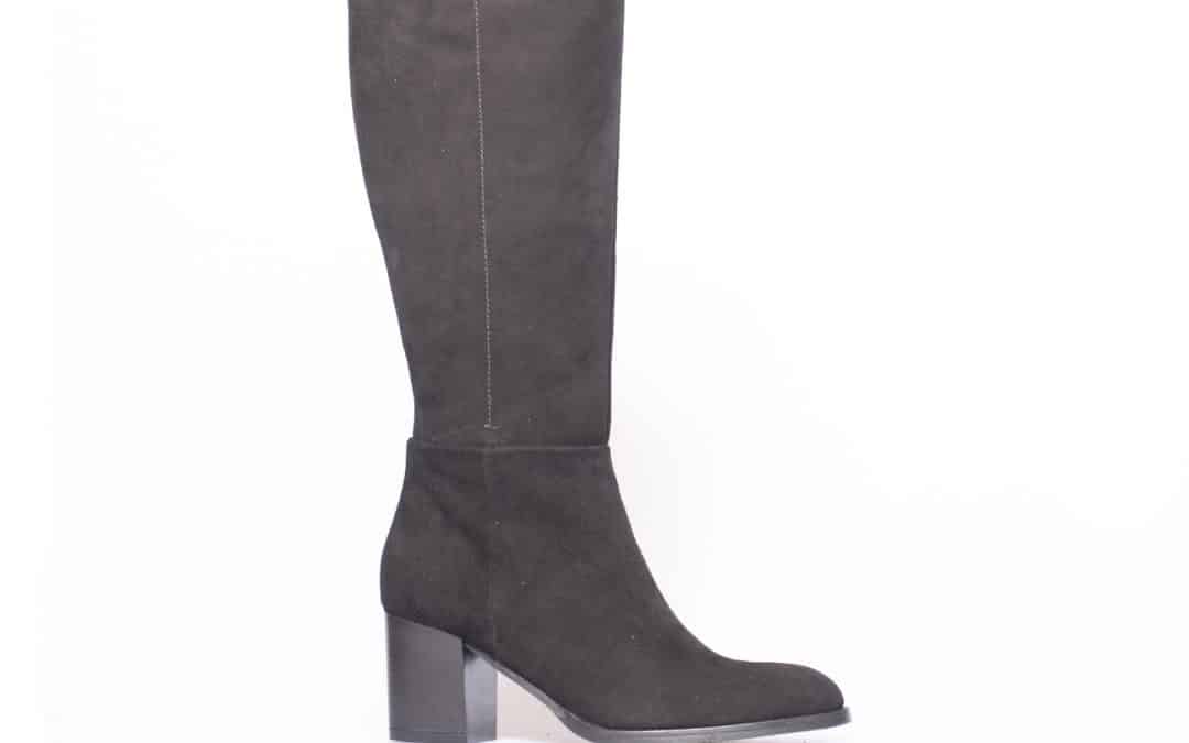 Lamica – Emma Zwart suede lange laars