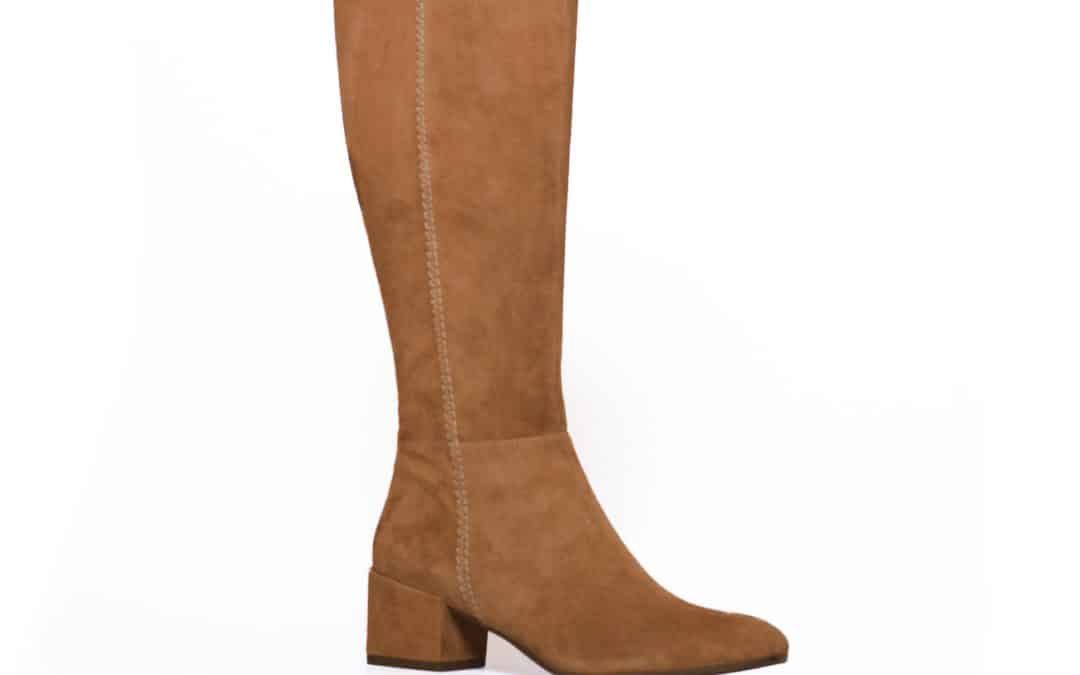 Lamica – Yquela Camel Bruin suede lange laars