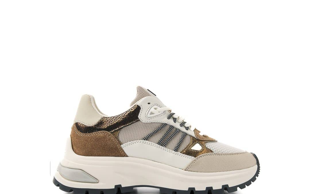 Via vai – 60048 Liz Dae Beige bruin combi sneaker