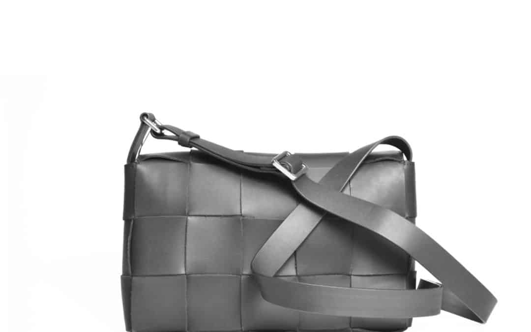 Allan K – Maya  Zwart Leer tas met vlechtlook