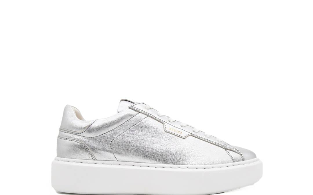 Nubikk – Vince Tora Zilver metallic sneaker
