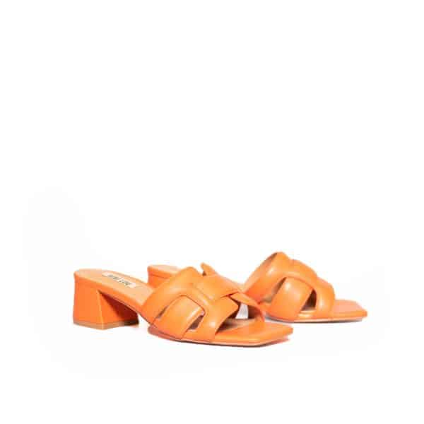 Bibi Lou - 761Z10VK - Oranje leer muilen - Afbeelding 2