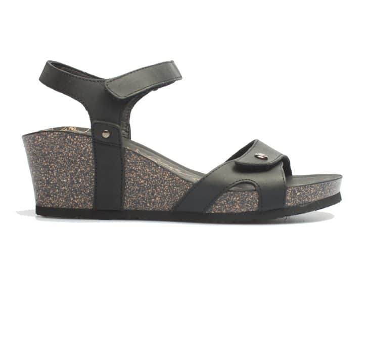 Panama Jack – Julia Basic – Zwart leer sandaal