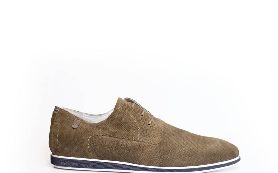 Floris van Bommel – Presli 02.16 Groen suede veterschoen