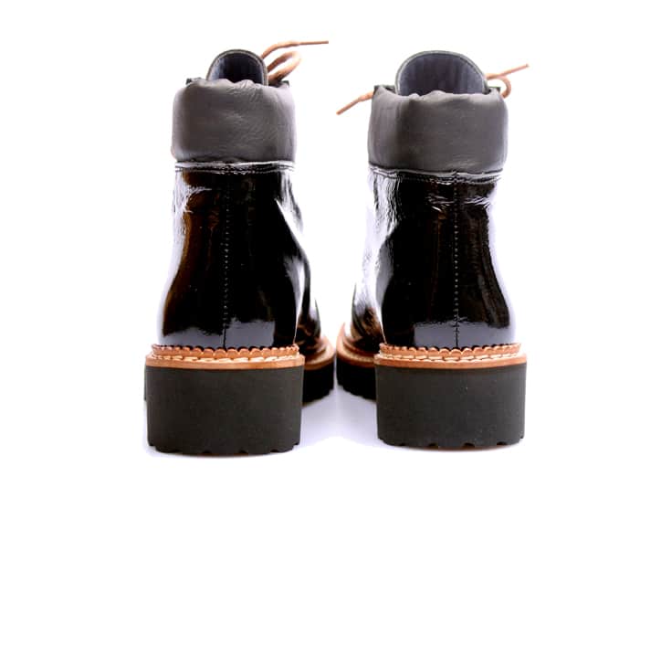 Pinto Di Blu - 81810 - Zwart lak leer veterboot - Afbeelding 3