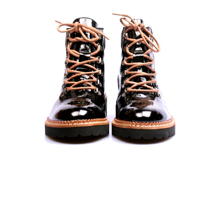 Pinto Di Blu - 81810 - Zwart lak leer veterboot - Afbeelding 4