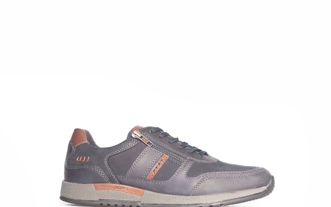 Sioux – Rojaro 714blauw leer- suede veterschoen