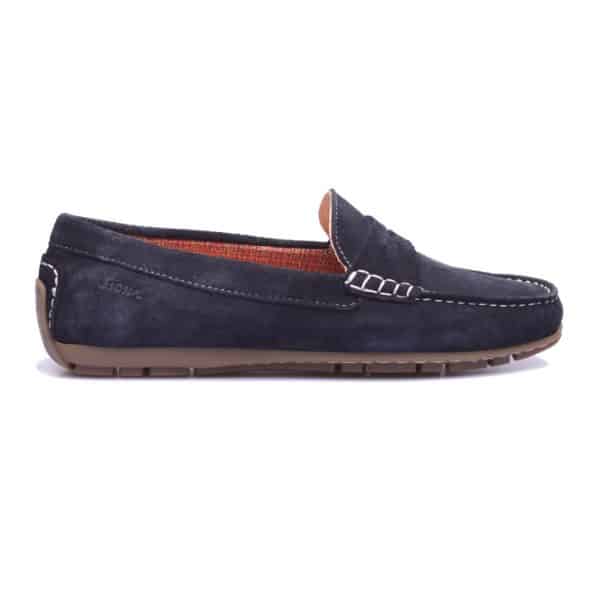 Sioux - Carmona - Blauw suède mocassin