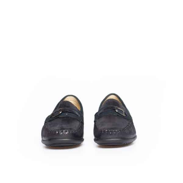 Sioux - Cortizia Blauw Suede print mocassin - Afbeelding 4