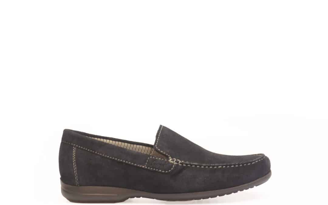 Sioux – Giumelo – Donkerblauw suede mocassin