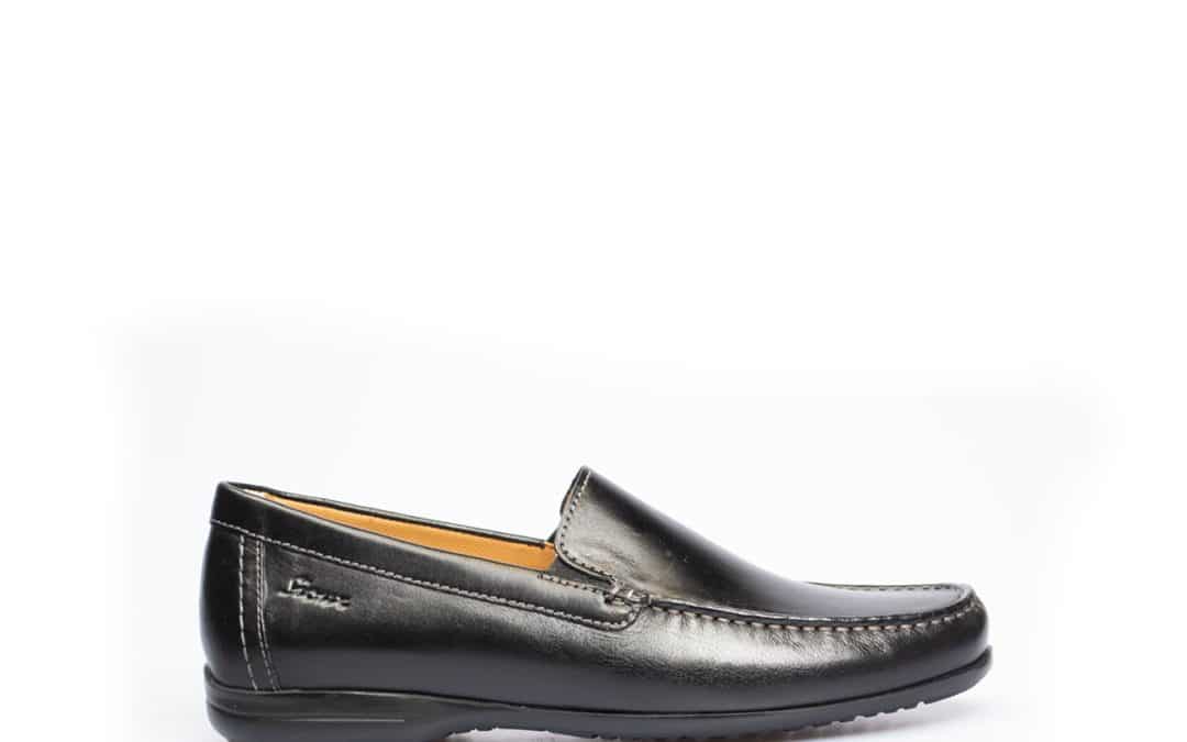 Sioux – Gion Zwart leer moccasin