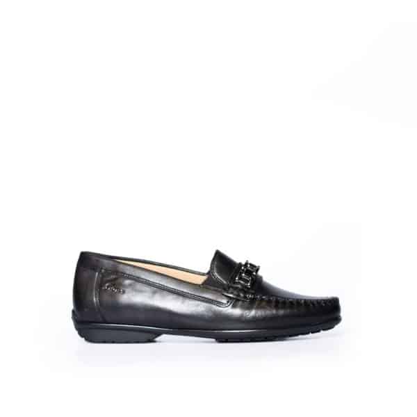 Sioux - Cortizia 727 Zwart leer mocassin