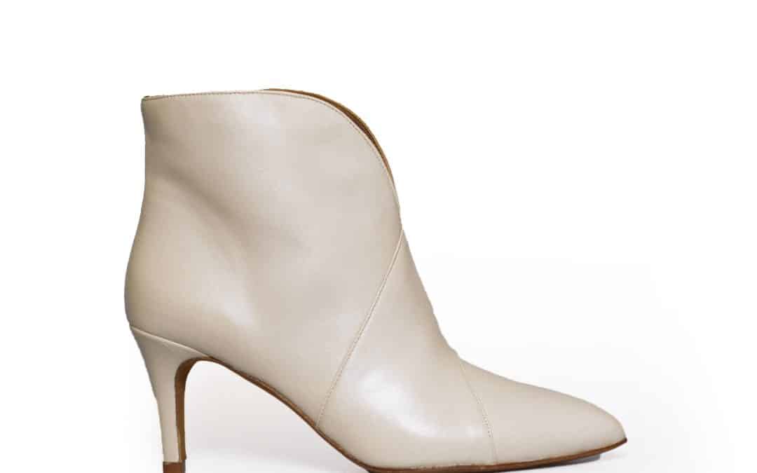 Toral – 12601 Offwhite leer enkellaars