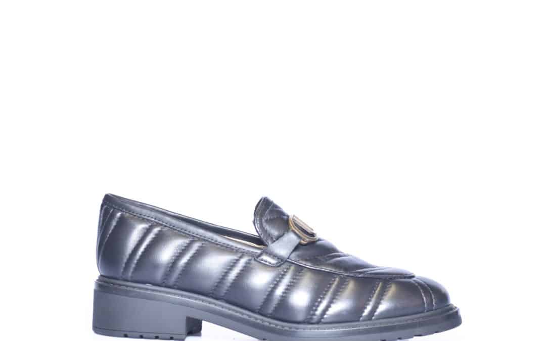 Unisa – Edyn zwart leer loafer
