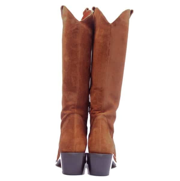 Via vai - 5318082 - Cognac suede westernlaars - Afbeelding 4