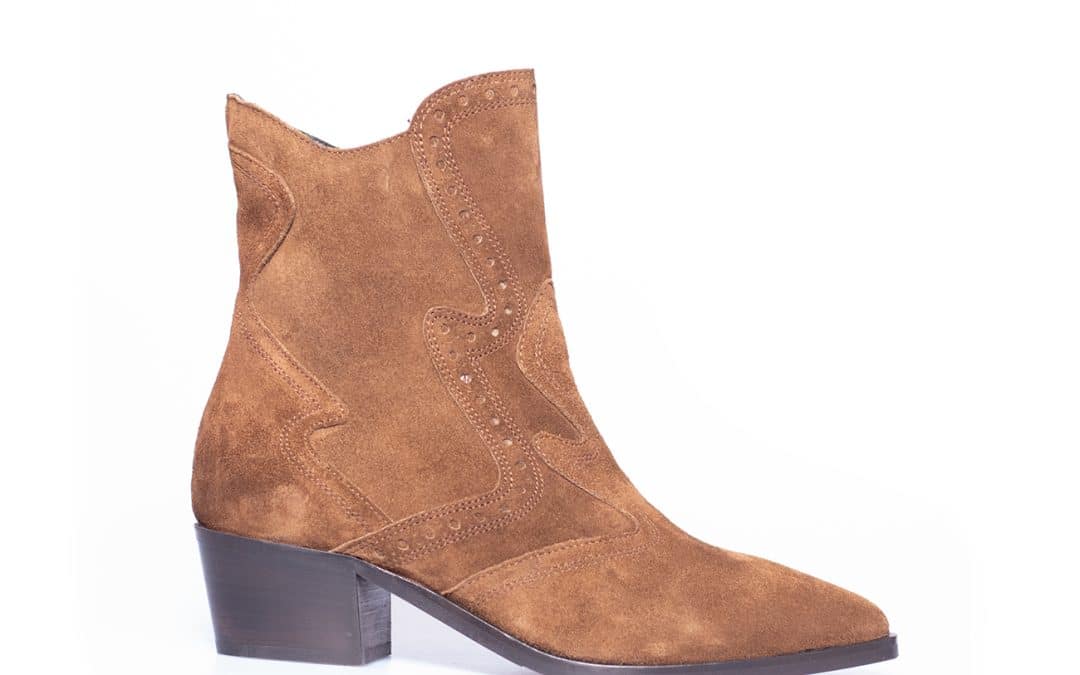 Via vai – 59073 Shelly Coop Bruin suede enkellaars