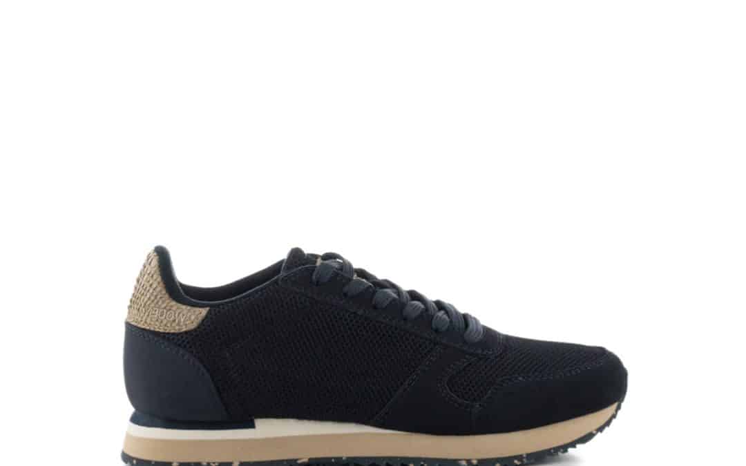 Woden – Ydun Icon donkerblauw Suede Textiel Sneaker