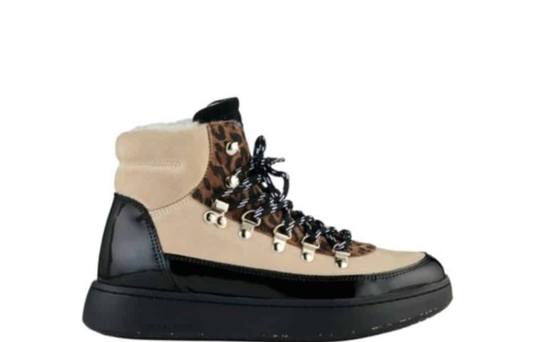Woden – Iris mix leopard Zwart Combi Veterboot