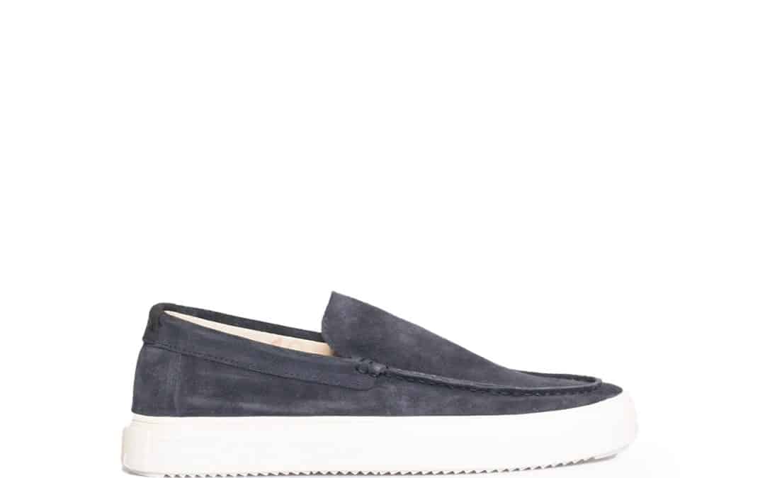Blackstone – XG98 Blauw suede instapper