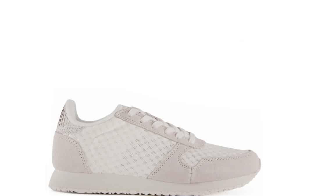Woden – Ydun suede mesh II wit sneaker