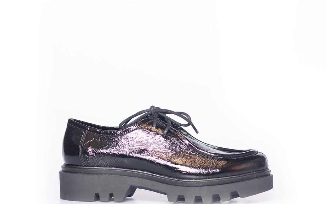 Kanna – 22Ki21538 Zwart lak veterschoen