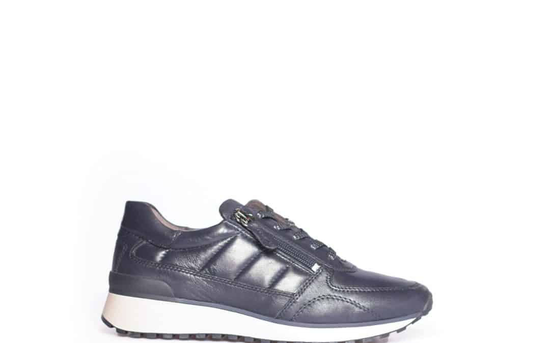 Caprice 9-23701-41 Donkerblauw leer sneaker
