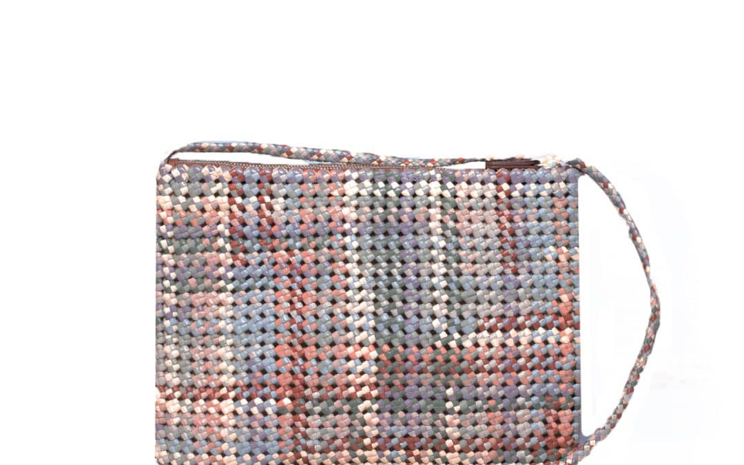 Allan K – Nathalie Multicolor gevlochten tas