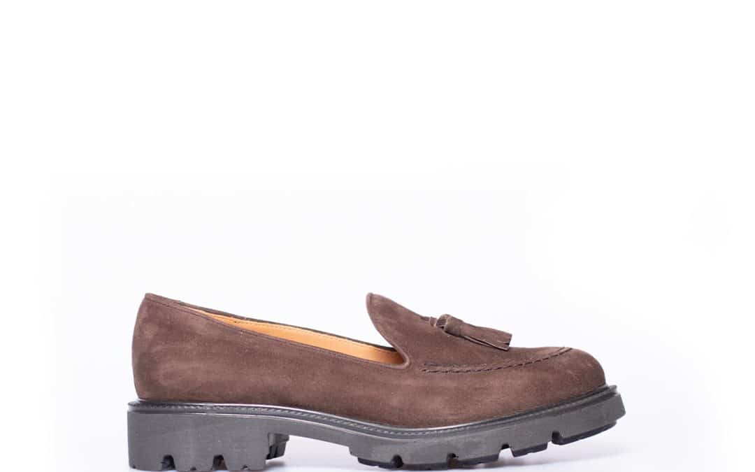 VSL – 7328 Donkerbruin suede instapper