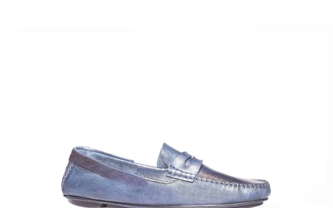 Antonio Paolo – 234 – Blauw leren mocassins