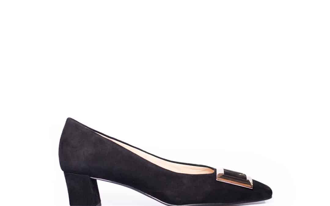 Högl – 6-104022 Zwart suède pump