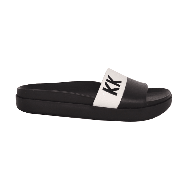 Kendall + Kylie – Sera – Zwart / wit leren slipper