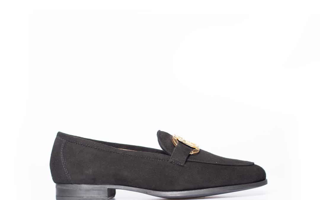 Unisa – Dapi Zwart suède loafer