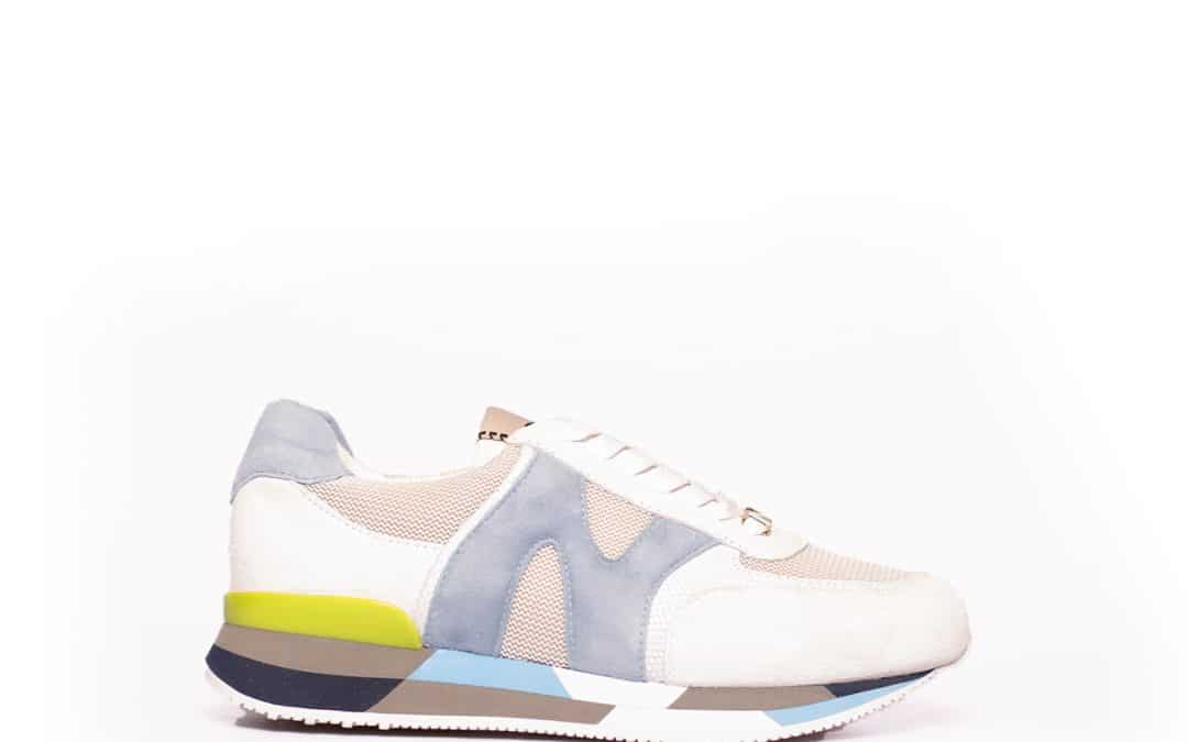 Nathan Baume – 231 – NS31 – 02 Wit blauw combi sneaker